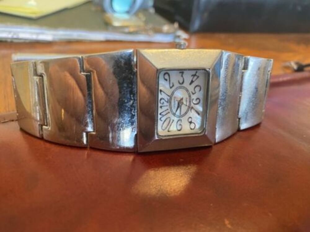 Women's Silver Tone Gramercy Watch, Bracelet Style, MOP Face